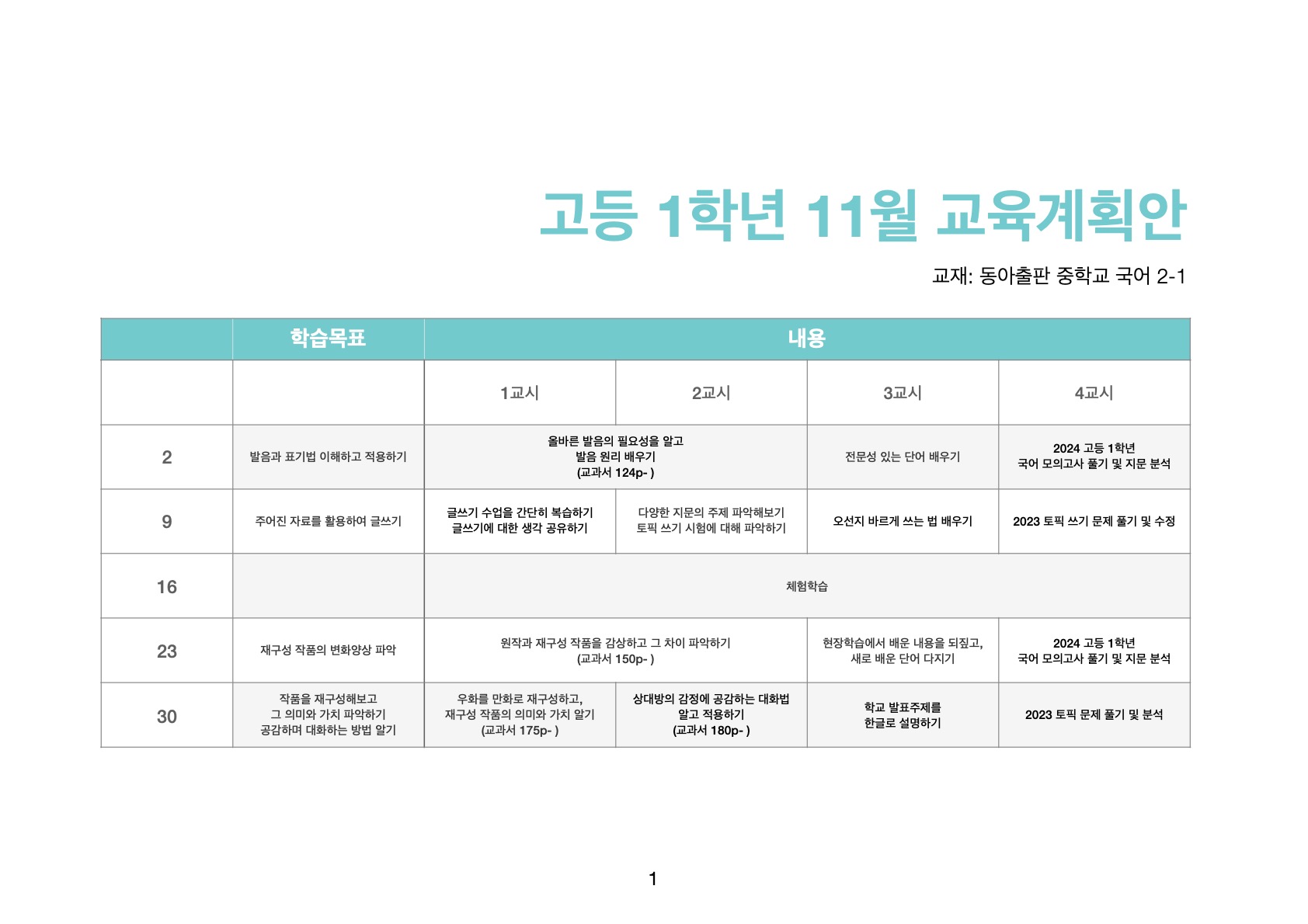 고등 1학년 11월 교육계획안.jpg